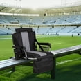 thumbnail image 5 of Sophia & William Portable Stadium Chair Stadium Seat for Bleacher with Cup Holder, Gray, 5 of 6