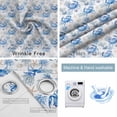 thumbnail image 6 of Blackout Curtains for Bedroom, Blue Crab Coastal Room Darkening Window Drapes for Living Room, Summer Beach Nautical Starfish Thermal Insulated Grommet Curtains, 52x63 inch, 2 Panels, 6 of 9