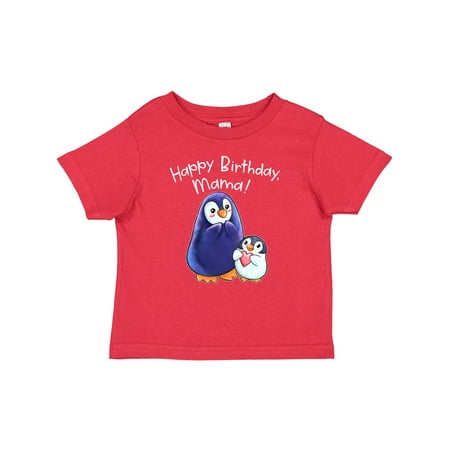 

Inktastic Happy Birthday Mama!- Cute Penguins Gift Baby Boy or Baby Girl T-Shirt