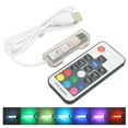 thumbnail image 2 of LED Aquarium Light, Remote Control Split Type Colorful Light Weight Easy To Use USB Fish  Light  For Small Fish  For Medium Fish  White Line,Black Line, 2 of 8
