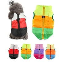 Luxtrada Dog Jackets for Winter Windproof Waterproof Cozy Dog Coat for Cold Weather Warm Apparel Clothes Puppy Dog Vest for Small Medium Dogs (Orange Green,XL)