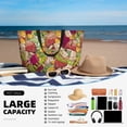 thumbnail image 5 of KdxioBright Mushrooms for Beach Bag for Women Large Beach Tote Bag Waterproof Sandproof Swim Bag with Zipper Pockets Beach Vacation Travel, 5 of 7