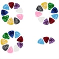 thumbnail image 1 of A 30 PúAs de Guitarra, PúAs de Guitarra de Celuloide, 0,46 0,71 0,96 Mm, SensacióN CóModa y Colorida, 1 of 7