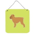 thumbnail image 1 of Brussels Griffon Checkerboard Green Wall or Door Hanging Prints, 1 of 1