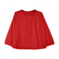 thumbnail image 5 of RUTAYY Women's Knitted Cardigan 3/4 Sleeve Solid Color Lightweight Comfortable Casual Sweater Daily Wear Leisure Versatile Tops, 5 of 5