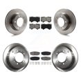 thumbnail image 1 of Transit Auto Front Rear Disc Brake Rotors and Semi-Metallic Pads Kit for Car Lexus LX570 Toyota Land Cruiser K8S-101413, 1 of 11