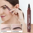 thumbnail image 4 of weibbin Four Sided Beard Brush Eyebrow Pencil Waterproof Sweat Proof Quick Drying 3ml for Grooming, 4 of 6