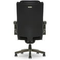 thumbnail image 5 of Scranton & Co Modern Faux Leather & Wood Executive Chair in Black, 5 of 14