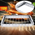 thumbnail image 6 of Electric BBQ Grill 10 Skewers Kebab Shish Automatic Rotating Rotisserie Rack Outdoor Camping Picnic Beach Party Cooking 110V, 6 of 9