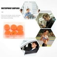 thumbnail image 6 of Yucurem Soft Swimming Earplugs, Waterproof Silicone Diving Supplies, Portable Earplugs for Shower and Swimming (Orange), 6 of 8