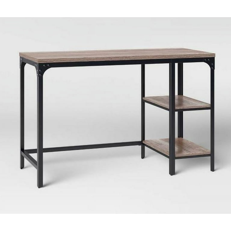 Jackman Wood Writing Desk With Storage Threshold