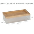 thumbnail image 5 of Simplify Clear Jewelry and Cosmetic Organizer Box with Bamboo Lid, 5 of 8