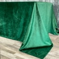 thumbnail image 4 of Your Chair Covers - 90 x 156 Inch Rectangular Velvet Tablecloth Emerald Green, 4 of 5