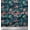Dark Teal Blue, variant on Soimoi Silk Fabric Paisley & Floral Artistic Printed Fabric 1 Yard 42 Inch Wide