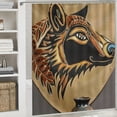 thumbnail image 6 of Orinice Wolf Bathroom Decor Set, Colorful Luxurious Polyester Fabric Fashion Shower Curtain with Hooks, Waterproof and Easy to Install 60x72, 6 of 7