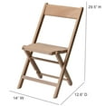 thumbnail image 5 of CSP Commerical Seating Products American All Wood Raw Slatted Folding Chairs, 5 of 6