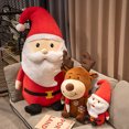 thumbnail image 5 of Muñeco de peluche de Papá Noel y alce para niños, muñeco de nieve de 22-100cm, regalo de Navidad para decoración de dormitorio, 5 of 5