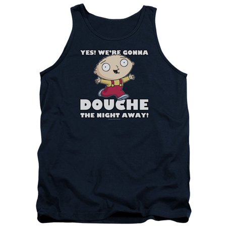 Family Guy Animated TV Comedy Stewie Douche The Night Away Adult Tank Top