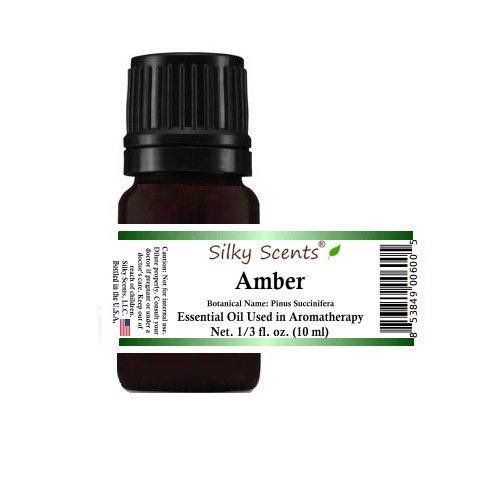 Silky Scents Amber Essential Oil 100% Pure, Undiluted - 1/3 fl. oz. (10 ml)