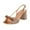 Gold, variant on XYD Womens Elegant Bowknot Square Open Toe Slingback Pumps Slip On Block Mid Heels Sandals Glitter Dressy Shoes Size 7 Gold