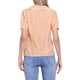 thumbnail image 3 of BLUSA DE MUJER CON COLLAR PETER PAN EN CONTRASTE Y MANGAS CORTAS PUFF, CAMISA A CUADROS, NARANJA, 3 of 6