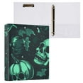 thumbnail image 4 of ALAZA Skull Skeletons Hardcover 3 Ring Binder 1.5" Round Rings Interior Pockets Binders Organizer 2 Pack, 4 of 9