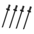 thumbnail image 2 of koolsoo 4 Pieces Car Rosette Rivets Auto Accessory Spare Parts Replacement Universal Black, 2 of 7