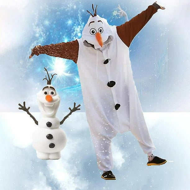 Pijama de una pieza con forma de Olaf disfraz de hombre y mujer ropa de dormir de una pieza Unisex AL Walmart en linea