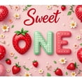 thumbnail image 4 of Pink Design First Birthday Banner Strawberry Theme Party Decoration Balloon Design Sweet One Banner for Kids Celebration Indoor Party Decoration, 4 of 8