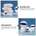 thumbnail image 3 of Phenofice 3 Pcs Houppette pour le Corps pour Femmes Polaire Blanche Ronde pour, 3 of 8