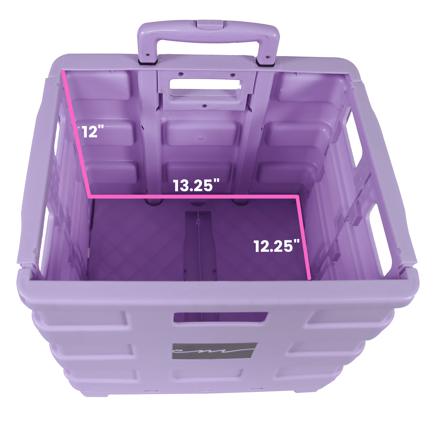 Everything Mary Collapsible Storage Cart for Crafts & Supplies, Purple 