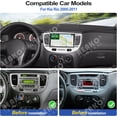 thumbnail image 2 of 2G+64G Car Stereo Radio with Wireless Apple CarPlay Android Auto for Kia Rio 2005-2011 Android 13 Radio 9" Touch Screen Bluetooth Car Radio with GPS Navigation HiFi WiFi FM RDS Audio AHD Backup Camera, 2 of 14