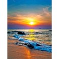 thumbnail image 1 of 5D DIY diamante pintura completo redondo taladro puesta de sol playa pared decoración arte de diamantes de imitación Hugtrwg Para estrenar, 1 of 9