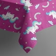 thumbnail image 5 of Cartoon Unicorn Pattern Square Tablecloth,Waterproof Square Table Cover,Wipeable Spillproof Washable Table Cover for Home Kitchen Party Decor 42"X42"(107x107cm), 5 of 6