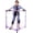 Purple, variant on GanFindX Folding Skater Aid Roller Skate Trainer for Kids Toddler Adjustable Height