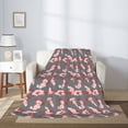 thumbnail image 2 of Sikiie cute pink axolotl Print Cozy Flannel Fleece Throw Blanket: Lightweight & Thick for All Seasons - Perfect for Women, Men, & Kids-80"x60", 2 of 6