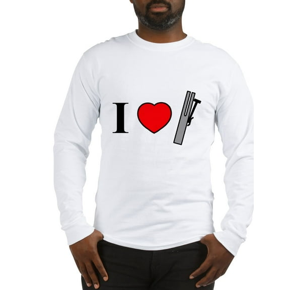 CafePress - I Heart Chimes Horizontal Long Sleeve T Shirt - Unisex Cotton Long Sleeve T-Shirt