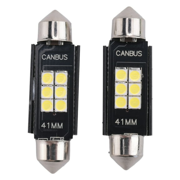 Extremely Bright 400 Lumens 3020 Chipset Canbus Error Free Led Bulbs For Interior Car Lights License Plate Dome Map Door Courtesy 41Mm Festoon De3175 6428 Xenon White