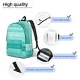 thumbnail image 5 of Daiia Teal Turquoise Vintage Canvas Backpack for Men and Women ,Hiking Backpack,Travel Laptop Bag for School,Large Capacity Backpack, 5 of 8