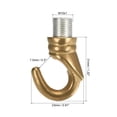 thumbnail image 2 of Unique Bargains Alloy Ceiling Hook 23mmx31mm for Ceiling Pendant Light Plate Copper Tone, 2 of 5