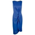 thumbnail image 5 of Lauren Ralph Lauren Womens Midi Front Twist Wear To Work Dress, 5 of 5