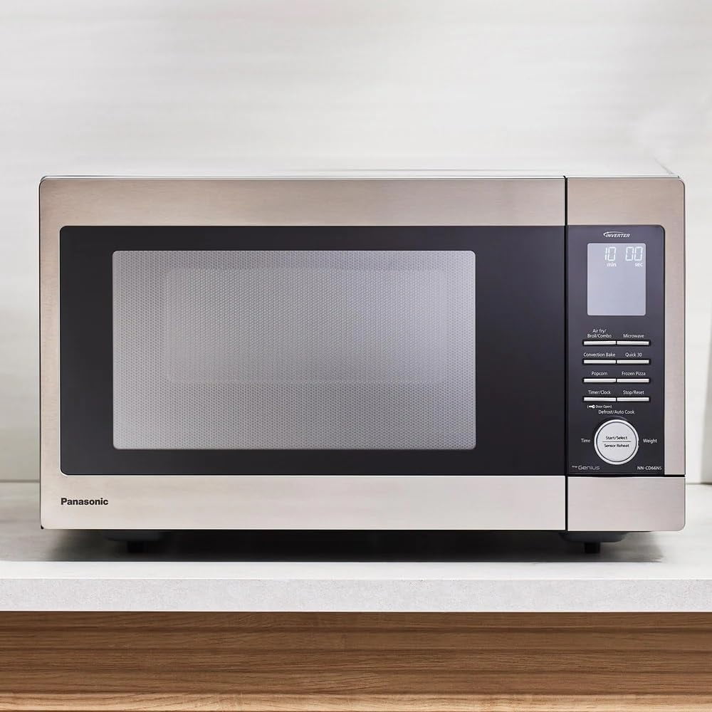 Restored Panasonic NN-CD66NS HomeMADE 1.3 Cubic Ft. Countertop Microwave, 1200W MultiOven (Refurbished)