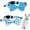 blue, variant on Mumup 2 Pcs Red Cat Collar for Boy Girl Cats Breakaway Cat Collars with Bell Cute Christmas Kitten Bow Tie Collar Adjustable Small Puppy Safety Collar Solid Color Plaid Pet Collar