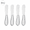 Cheese Knife Set-4 pack, variant on Stainless Steel Cheese Knife Set, Silver Hollow Handle Cheese Knives with Fork and Spreader, Serrated and Flat Edge Kitchen Tools for Cheese Board, Butter, Bread, Pizza and Appetizer Serving
