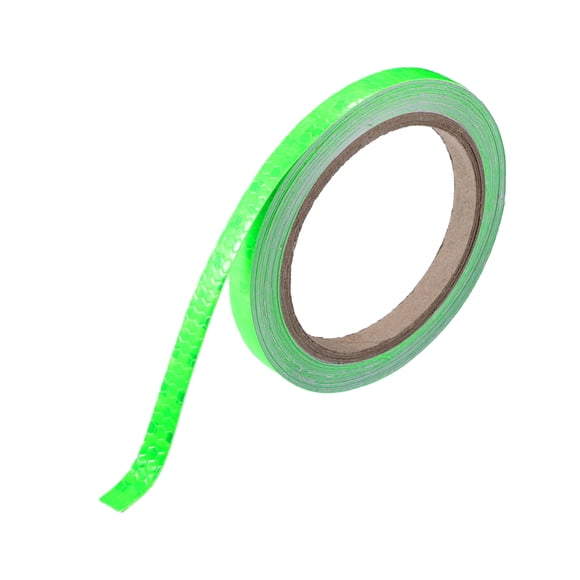 Cinta Reflectante Única para Automóviles y Motocicletas Hoja Reflectante de Alta Brillantez 1cmx8m Verde