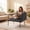 Grey, variant on Peispie Modern Accent Lounge Chair with Built-in Side Table & Pillow, Upholstered Reading Chair with Side Pocket & Metal Legs, Comfy Single Sofa for Living Room Bedroom Office, Blue