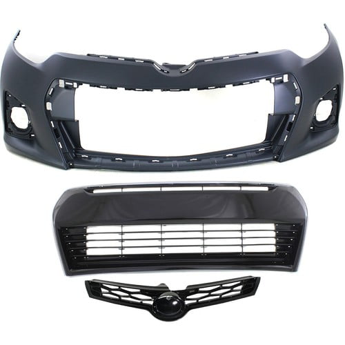 Front Bumper Cover Kit For 2014-2016 Toyota Corolla S/Special Edition Models