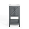 thumbnail image 6 of Sink Vanity Cabinet, Wood, Grey Gray White, Modern Contemporary Urban Design, Hotel Bedroom Bathroom Master Suite Guest, 6 of 10