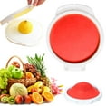 thumbnail image 2 of 1pcs Silicone Film Preservation Box,Reusable Fresh Food Savers Fruit and Vegetable Anti-Oxidation Storage Box for Refrigerator,Silicone Veggie Keepers for Avocado,Tomato,Onion,Lemon(Red), 2 of 9
