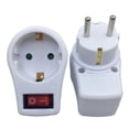 thumbnail image 2 of Socket Outlet with Switch Socket Adapter Eu Power Converter Extension Socket, 2 of 8